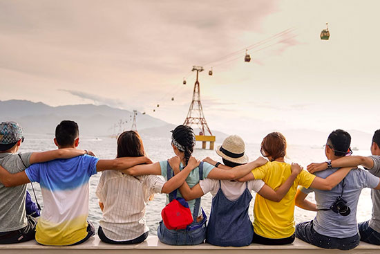 Relationships can be built by communities. Teens often develop friendships when they go to school together or have families that know each other.